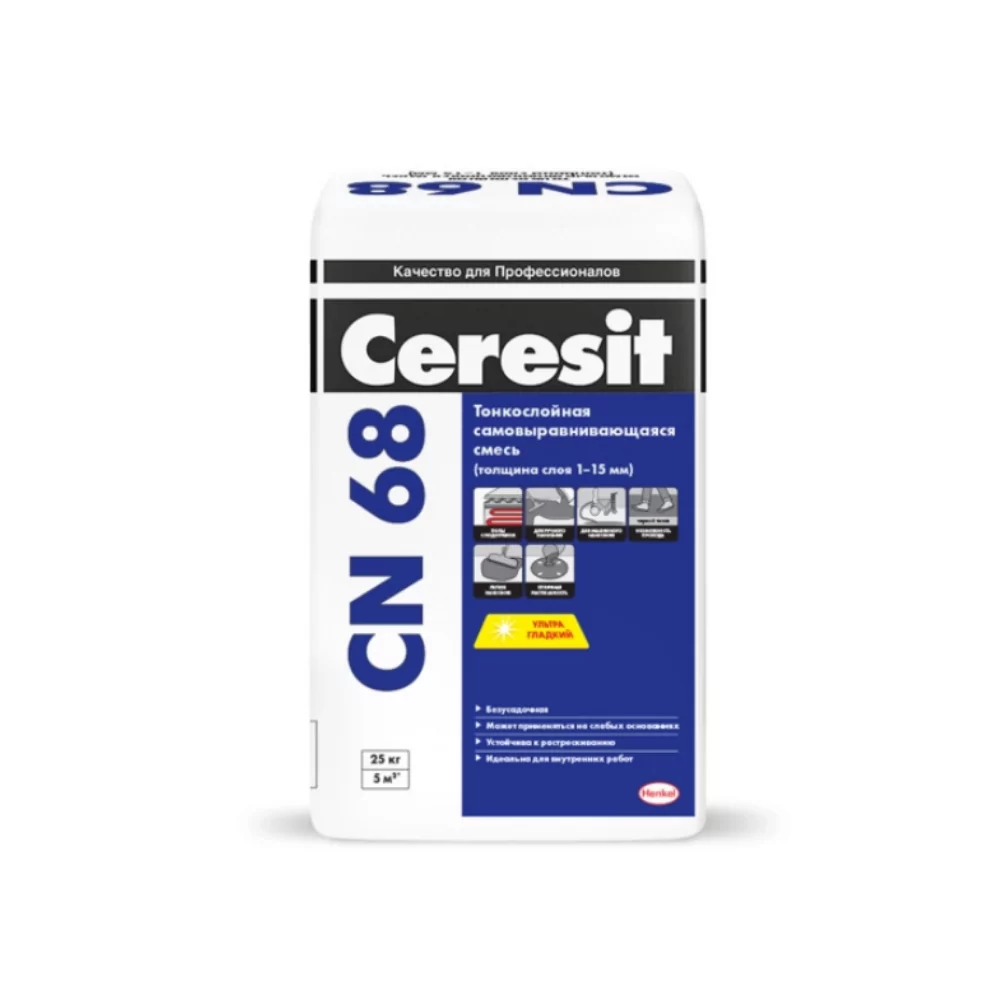 Самовыравнивающаяся смесь Ceresit CN 68