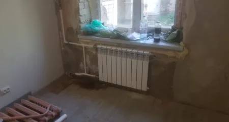 Установка обогревающих радиаторов в офисе