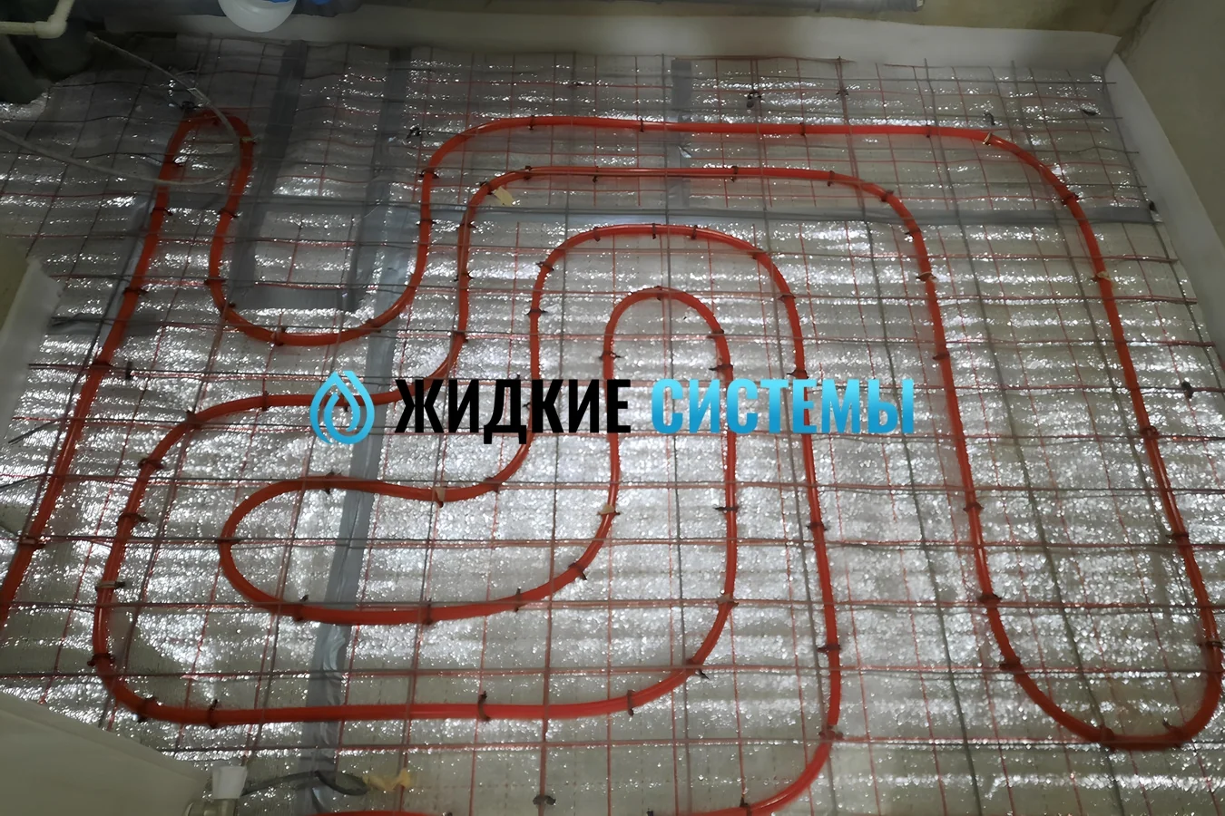 Монтаж тёплого пола для ванной комнаты из трубы PE-Xa Evoh