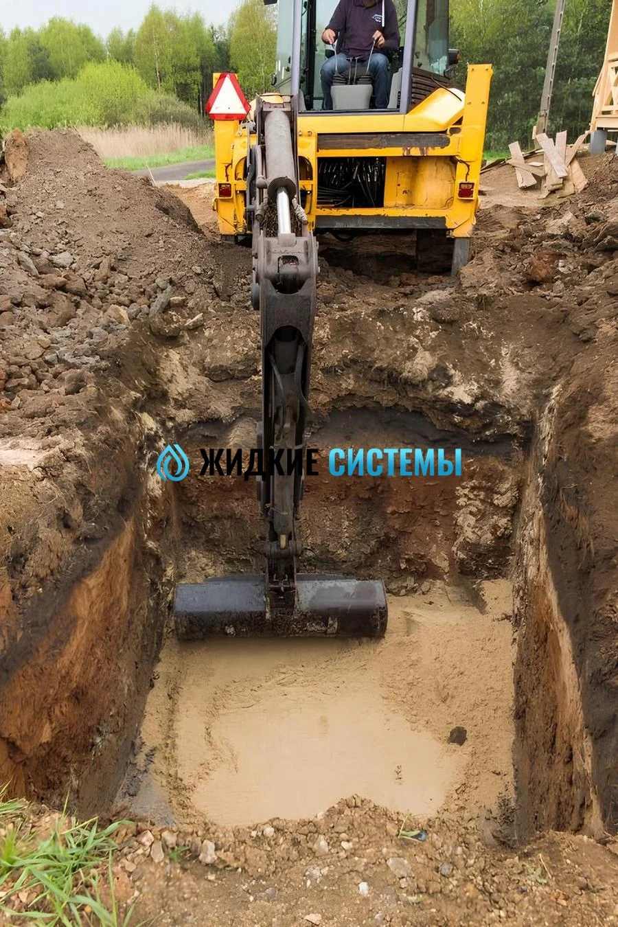Организация и копка ямы для установки септика