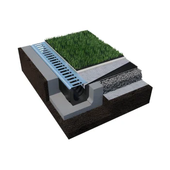 Дренажная система для отвода воды с поверхности земли