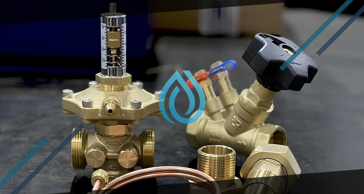 Подключение механического и автоматического балансировочного клапана в Смоленске
