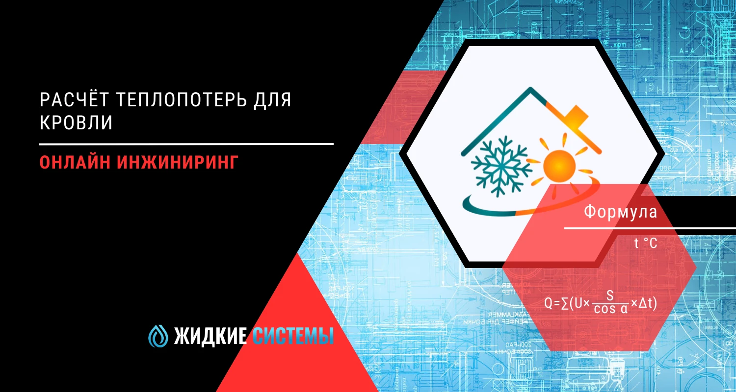Теплотехнический расчёт теплопотерь для кровли и крыши