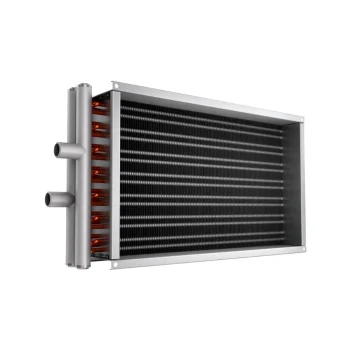 Прямоугольный нагреватель воздуховода - водяной подогрев