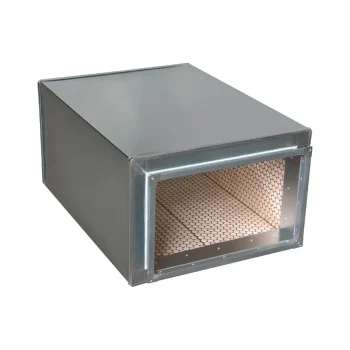 Прямоугольный шумоглушитель вентиляции - проходной